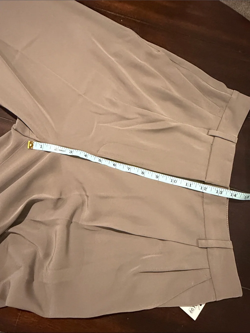 H&M Women's 8 Dk Taupe Wide Leg Dress Pants